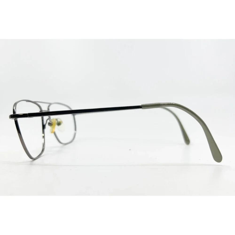 PRO1526 Eyeglass Frames Mens Gunmetal Aviator Double Bridge 56-16-145
